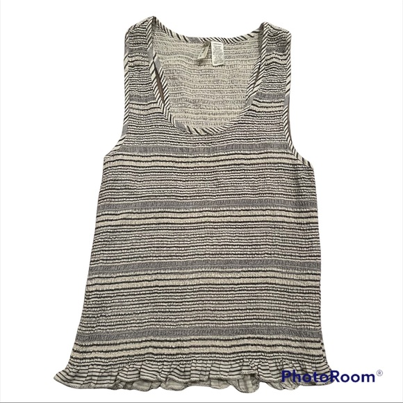 Japana Ruched Tank Top Size Large Preowned casual trendy - Picture 1 of 4